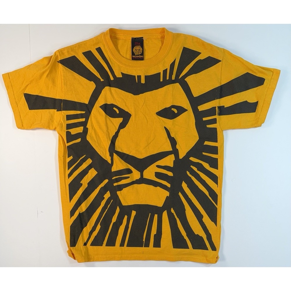 Lion King Broadway Musical Shirt Youth Large Yellow Disney Tee